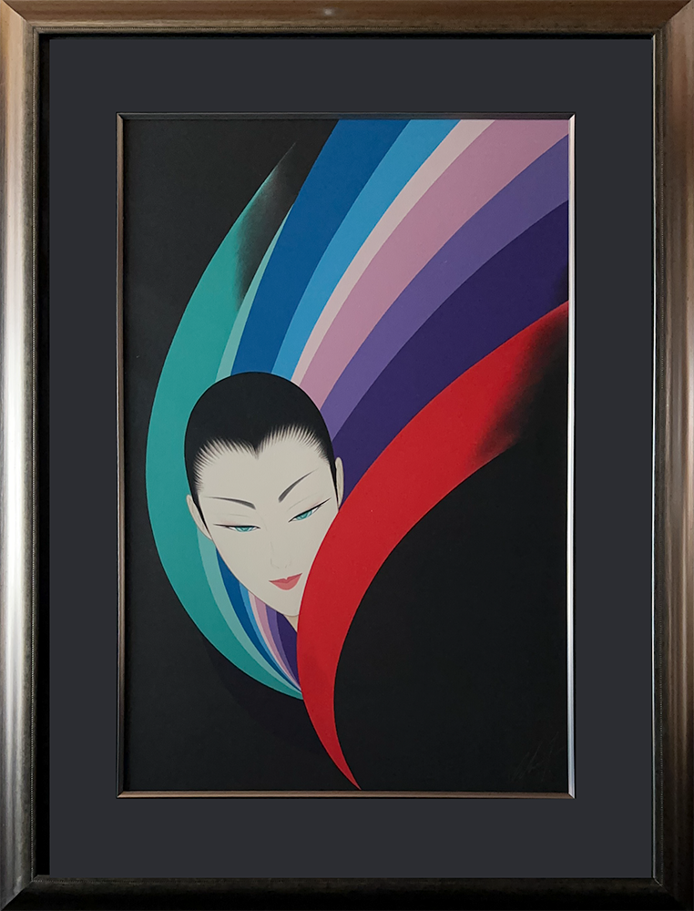 美品　鶴田一郎「黒髪」複製画 Yahoo!オークション - 《鶴田一郎》『シャイニングエンジェル